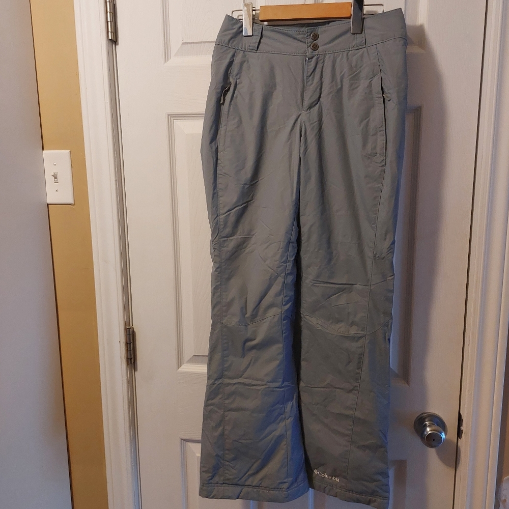 Columbia Sky Pants Super LightGray/Powder Blue EUC